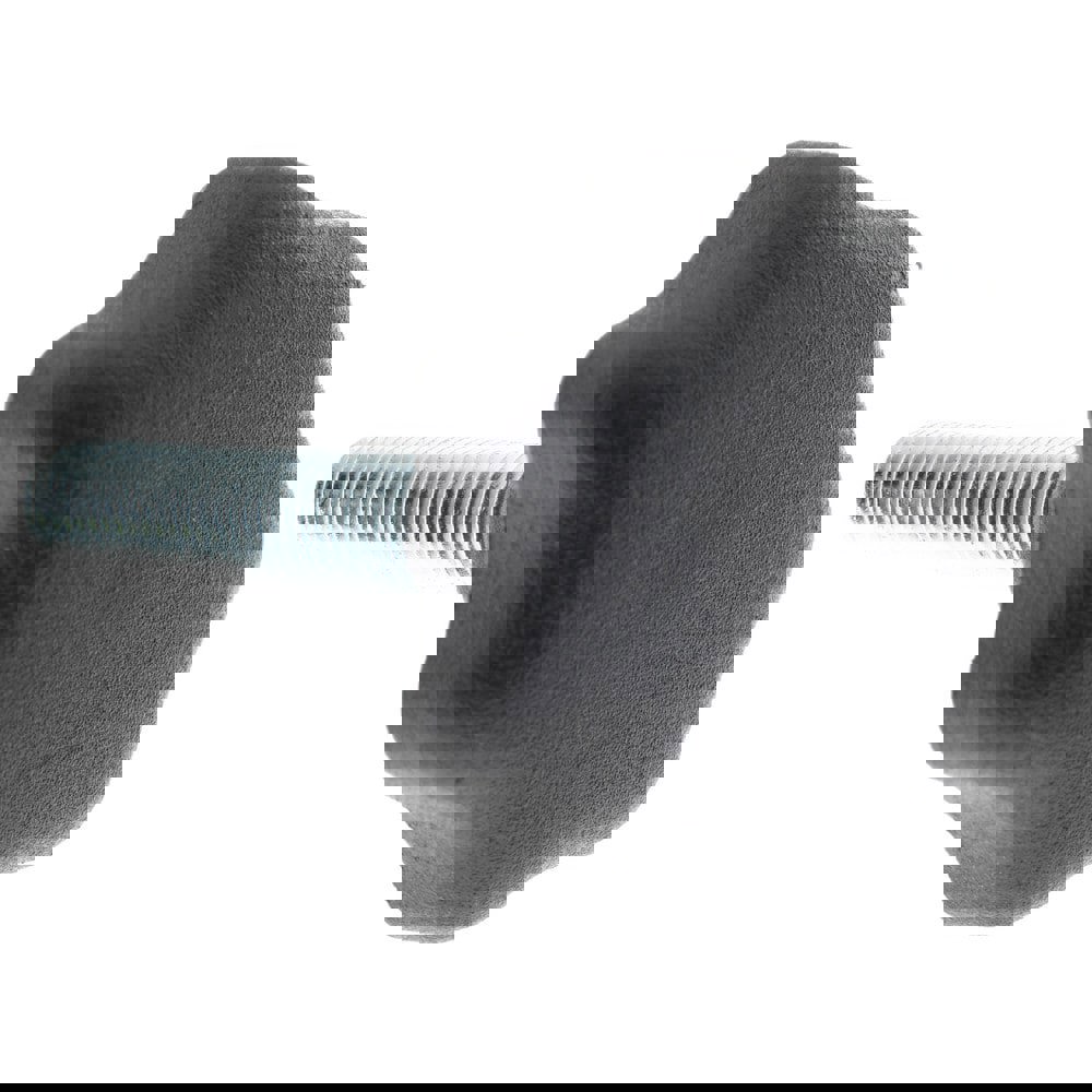 Lobed Knob: 40 mm Head Dia, 7 Points, Thermoplastic Elastomer